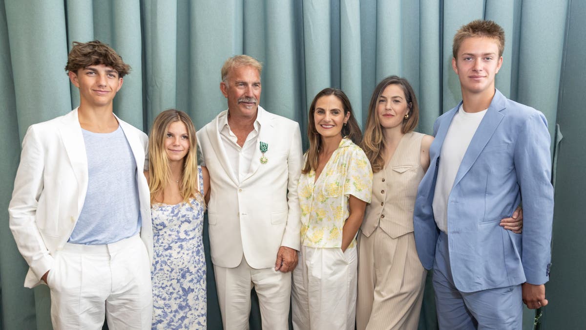 Kevin Costner brings 5 of his kids on work trip, but they ditch him: ‘We came to France to be as a family’